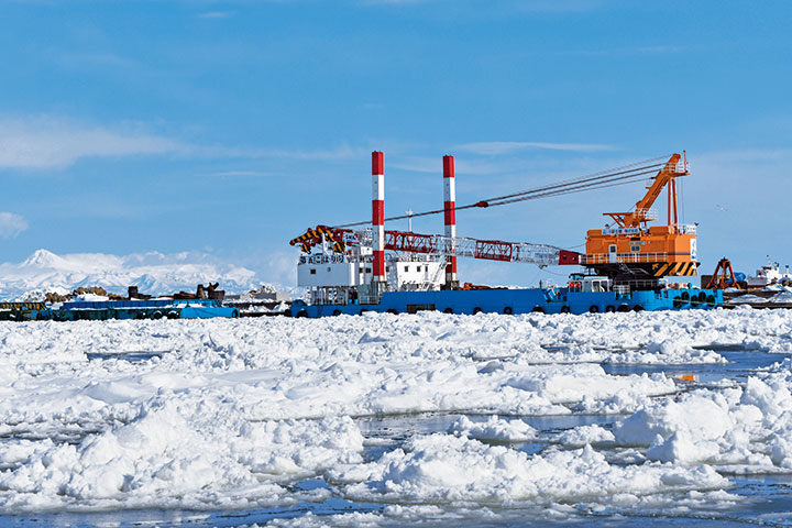 「流氷の流入」